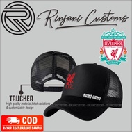 LIVERPOOL FOOTBALL NET HAT - LIVERPOOL YNWA NET HAT - FOOTBALL NET HAT