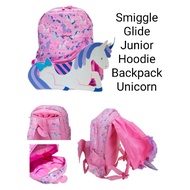 Smiggle Glide Junior Hoodie Backpack Unicorn - Unicorn Pink Kids Backpack