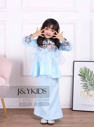 [🔥NEW ARRIVAL RAYA 2021🔥]💥 PEPLUM PURPLE BABY BLUE ORGANZA LACE SEQUINE /DESIGN EXCLUSIVE/ ready stock size KIDS 2Y HINGGA 13Y /girl clothing/RAYA 2021||baju kurung moden/baju raya kanak-kanak