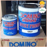 ✁ ☬ ♒ Epoxy Primer Gray High Impact Resistance 1 Gallon SET  Tough 4 Liters SET Domino Unitek USA W