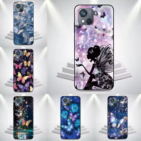 Butterfly Fairy Phone Case For LG Wing Velvet K40s K42 K52 K51 K51s Q60 Q6 Q7 G7 G6 G8X G8s V50 V60 
