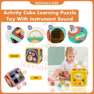 Montessori Toys Activity Cube Busy Learning Cube Toys For Baby 1 Year With Instrument Sound