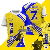 Cristiano Ronaldo Al Nassr Sublimation Tshirt | Baju CR7 Al Nassr