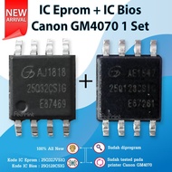 Canon GM4070 25Q32JVSIQ Eprom IC + GM4070 BIOS IC 25Q128CSIG 1 Set FPTS668