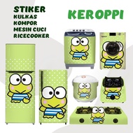 MATA MESIN HIJAU Sticker Sticker Fridge Stove Washing Machine 1 2 Door Eye Tube Rice Cooker Keroppi Fridge Green Decoration