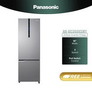 Panasonic 2 Door Freezer Fridge Refrigerator With Inverter (358L) NR-BC360XSMY