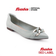 Bata Red Label Women's Shoes Flat Heel Easy To Wear Chic Design For Women Model ZURICH Green. 560732