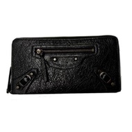 กระเป๋าสตางค์ BALENCIAGA ZIP AROUND LONG WALLET (BLACK)