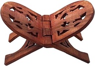 KING WOOD ENTERPRISES Wooden Rehal Holy Book Stand for Reading Quran, Geeta, Guru Granth Sahib, Bibl