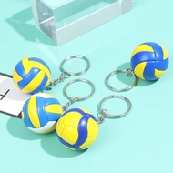 [HWETR] Volleyball Keychain Mini PVC Volleyball keychain bag car keychain Ball Key Ring