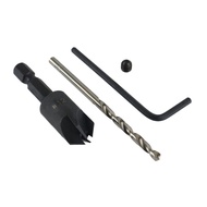 Bapara Limit Countersink Drill Bit Set Hole Punch Deep Adjustable Countersunk Drill Bit Shank Counte