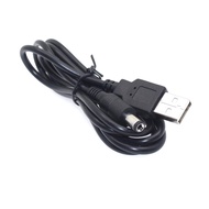 USB 2.0 to DC 5.5mm x 2.1mm Power Cable 24AWG 1A Support 5V Charger Connector Cable for Table lamp Tablet MP3 MP4 1.2m
