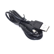 USB 2.0 to DC 5.5mm x 2.1mm Power Cable 24AWG 1A Support 5V Charger Connector Cable for Table lamp T