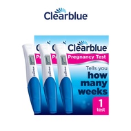 (Bundle of 3/6) Clearblue Pregnancy Test With Weeks Indicator, Tells You How Many Weeks, 1 Digital T
