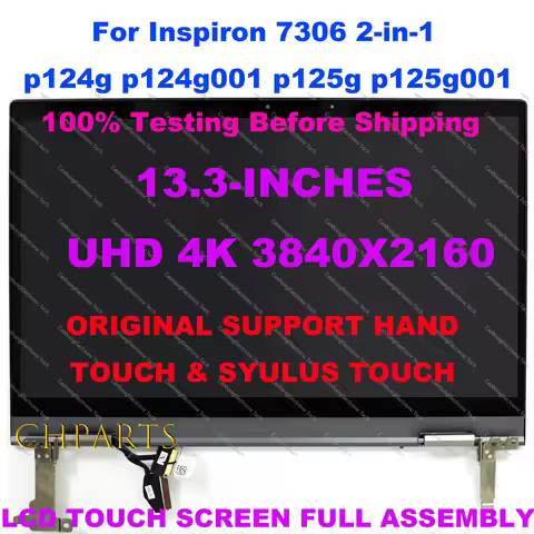 0FHDKN For dell Inspiron 7300 7306 2-in-1 p124g p124g001 p125g p125g001 LCD Touch Screen Laptop Full