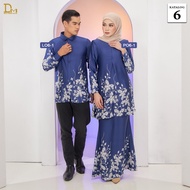 Desa Murni Batik - Baju Sedondon Kurung Batik Alana & Kemeja Batik DM 8.0 (Satin Valentino) - Katalo