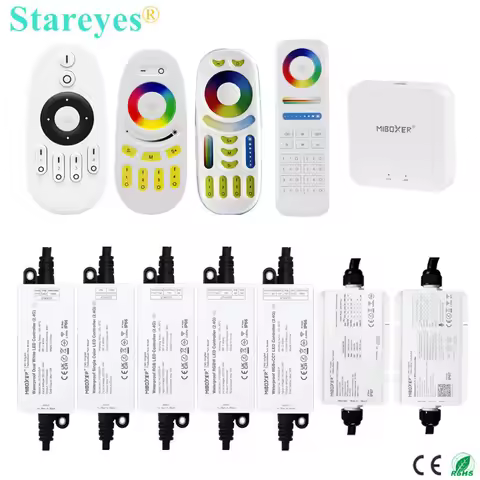 Mi Light 2.4G RF LED Strip Waterproof Controller MiBoxer Dimmer CCT RGB RGBW RGBCCT Remote control A