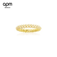 APM Monaco SOLEIL ring female golden yellow simple temperament index finger ring jewelry