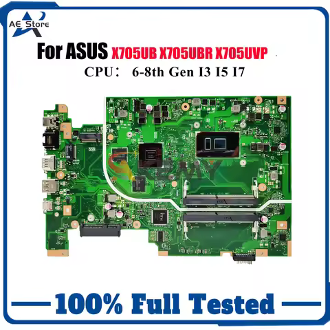 X705UB Laptop Motherboard For ASUS VivoBook X705UVP X705U F705U X705UBP X705UV X705UBR X705UNR X705U