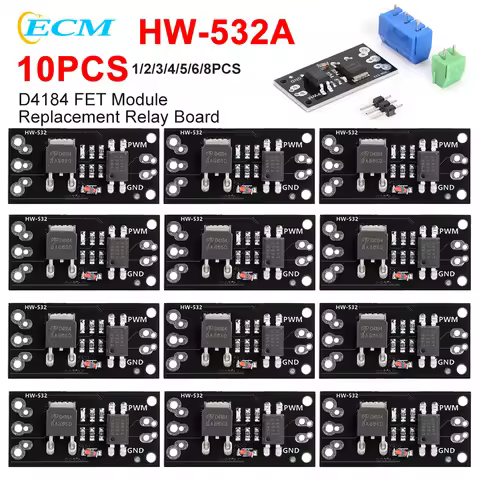 1-10pcs HW-532A D4184 FET Module Isolated MOSFET MOS Tube FET Module Replacement Relay Board for Mot