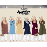 ANY 3 AT RM111!!! (S-3XL) Blouse Vaksin Lashira ByReefa Vaccine Blouse Viral Muslimah Nursing and Wu