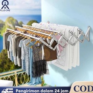 Promo Jemuran Baju Tempel Dinding Jemuran Dinding Lipat Jemuran