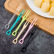 Disposable Fruit Fork Plastic Small Fork Individually Packaged Cake Dessert Milk Tea Shop Hotel Frui