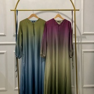 Gamis Dress Gradasi Armani Silk Premium