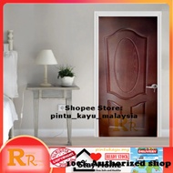 RRHC009-Walnut Interior Room Door | Pintu Bilik | Pintu Kayu | Pintu Murah | Wooden Door