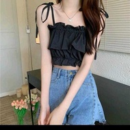 Bella crop top,/ crop top, strap crop top, trendy women's top, casual crop top, Korean style crop to