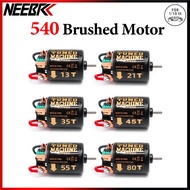 NEEBRC 540 Waterproof Brushed Motor 13T 21T 35T 45T 55T 80T For 1/10 RC Car Crawler Axial SCX10 9004