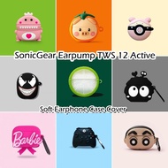 【Discount】For SonicGear Earpump TWS 12 Active Case Couple Cute cartoon Soft Silicone Earphone Case Casing Cover NO.4