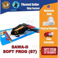 NINJA - SAWA-D Soft Frog (S7) Length 4cm Weight 7g BKK Hook 1/0 Soft Bait Umpan Katak Tiruan Tomman 