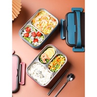 Good quality💎QM Tupperware（tupperware)Non-Plug-in Self-Heating Lunch Box Outdoor304Stainless Steel Compartment Insulatio