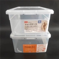 Daiso Shoes Box Storage Box Transparent Restock