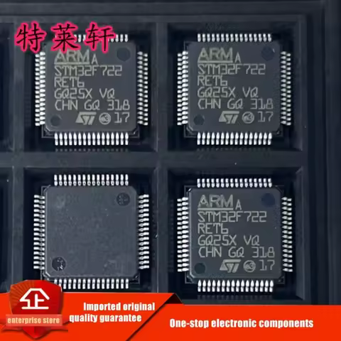 New Original STM32F722RET6 STM32F722RET6TR STM32F722RET STM32F722 LQFP-64 Microcontroller Chipset