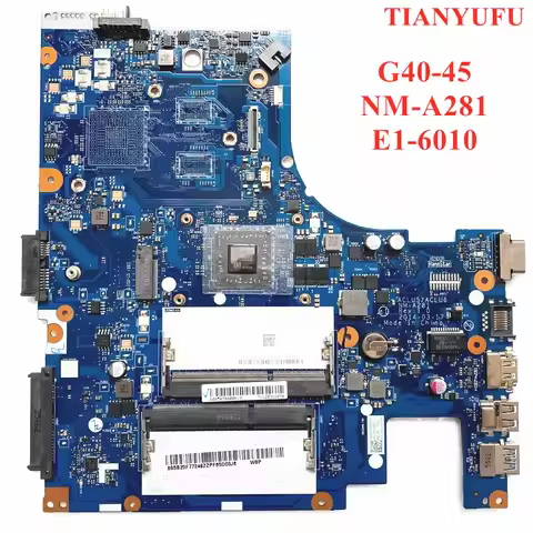 For Lenovo G40-45 Laptop motherboard ACLU5 ACLU6 NM-A281 motherboard with cpu ( For amd CPU ) DDR3L 
