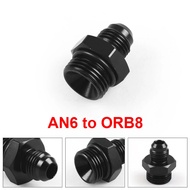 Male Adapter Fitting Black Anodized ORB-8 O-ring Boss AN8 8AN to AN6 6AN TT101907