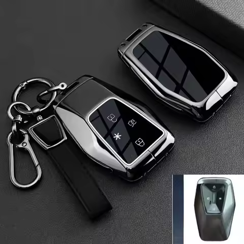 Zinc Alloy Car Key Case Cover Shell Protector Fob Holder for GAC Toyota Bozhi 7 BZ7 2026 NFC Card Ke