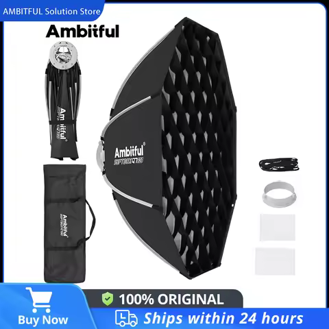 AMBITFUL Q7 series Softbox 55CM 65CM 90CM 60X90CM 30X120CM Quick-release Softbox Side Wing Open Octa