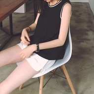 2017 solid color Korean sleeveless vest top t-shirts women