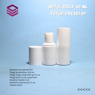 60ml dooly presstop bottle 60ml presstop face mist bottle 60ml disctop bottle/