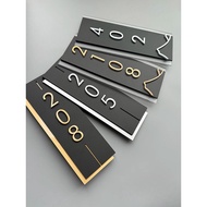 New home entrance decoration house number plate with light garage dormitory wall decoration Unit Num