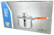 18CM SUS 304食品級不鏽鋼鍋 #電爐,電磁爐可用