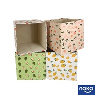 Fruits Canvas Square Storage Box with Handle  28x28x28cm
