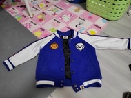BAPE KIDS 藍色棒球外套（ 110碼）