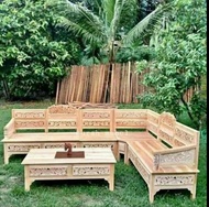 Kursi Tamu Kayu Mahoni Kursi Minimalis Model Sudut Mebel Jepara Murah