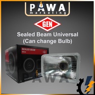 Depo Gen 100% Authentic Square Sealed Beam Head Lamp H4 4652 6052