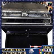 sinhopsa Asixxsix 34.2 Inch Heavy Duty Aluminum Truck Bed Tool Box  Storage Organizer Chest with Loc