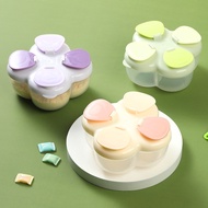 Four-leaf Clover Portable Baby Milk Powder Box for Outdoors, Milk Powder Compartment for Newborns, B